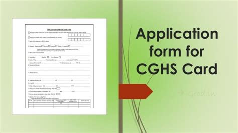 cghs smart card application form for pensioners|cghs form pdf download.